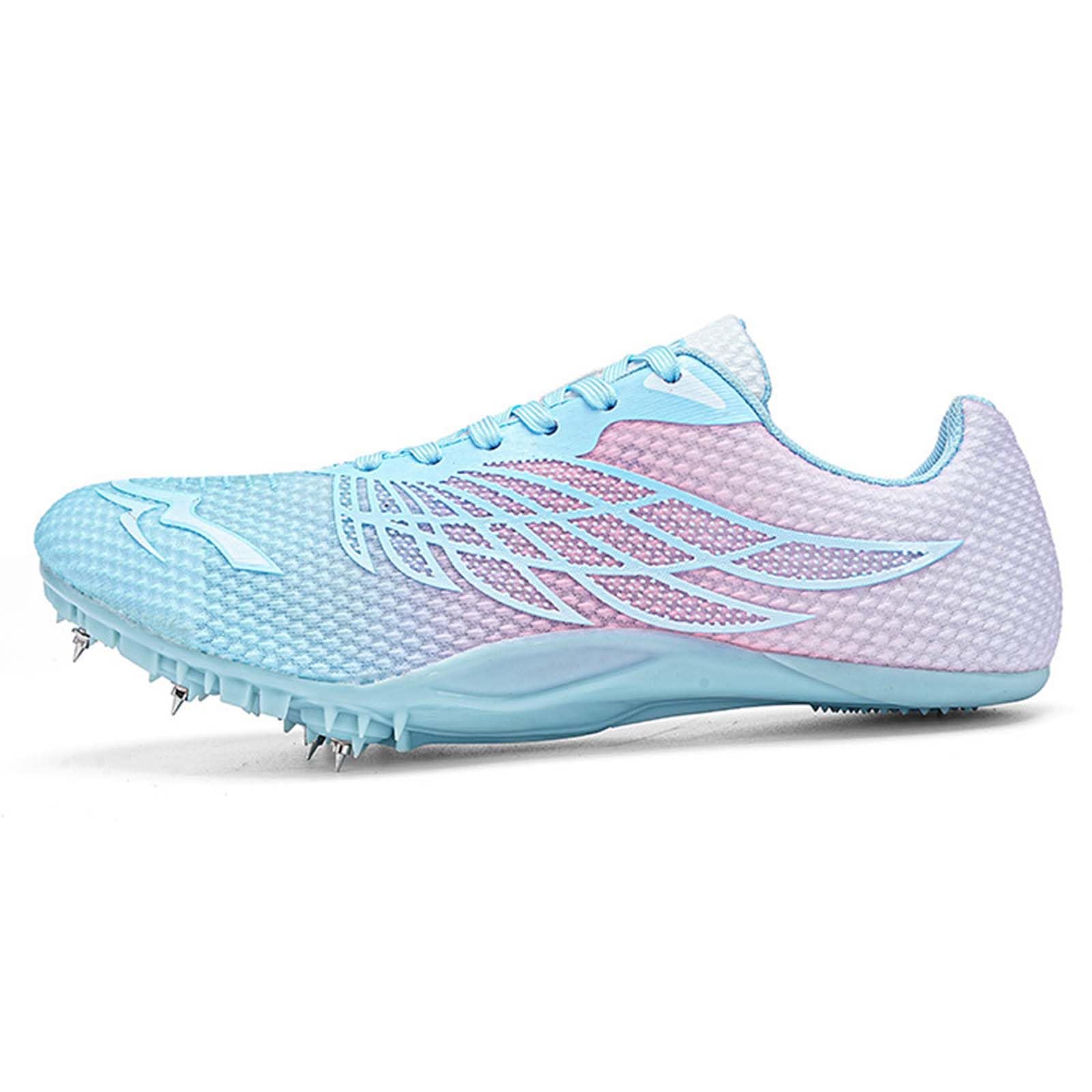 Zapatillas De Atletismo con Clavos para Hombres, Zapatillas De Pista Y Campo Transpirables Ligeros Zapatos de Entrenamiento atléticos Unisex