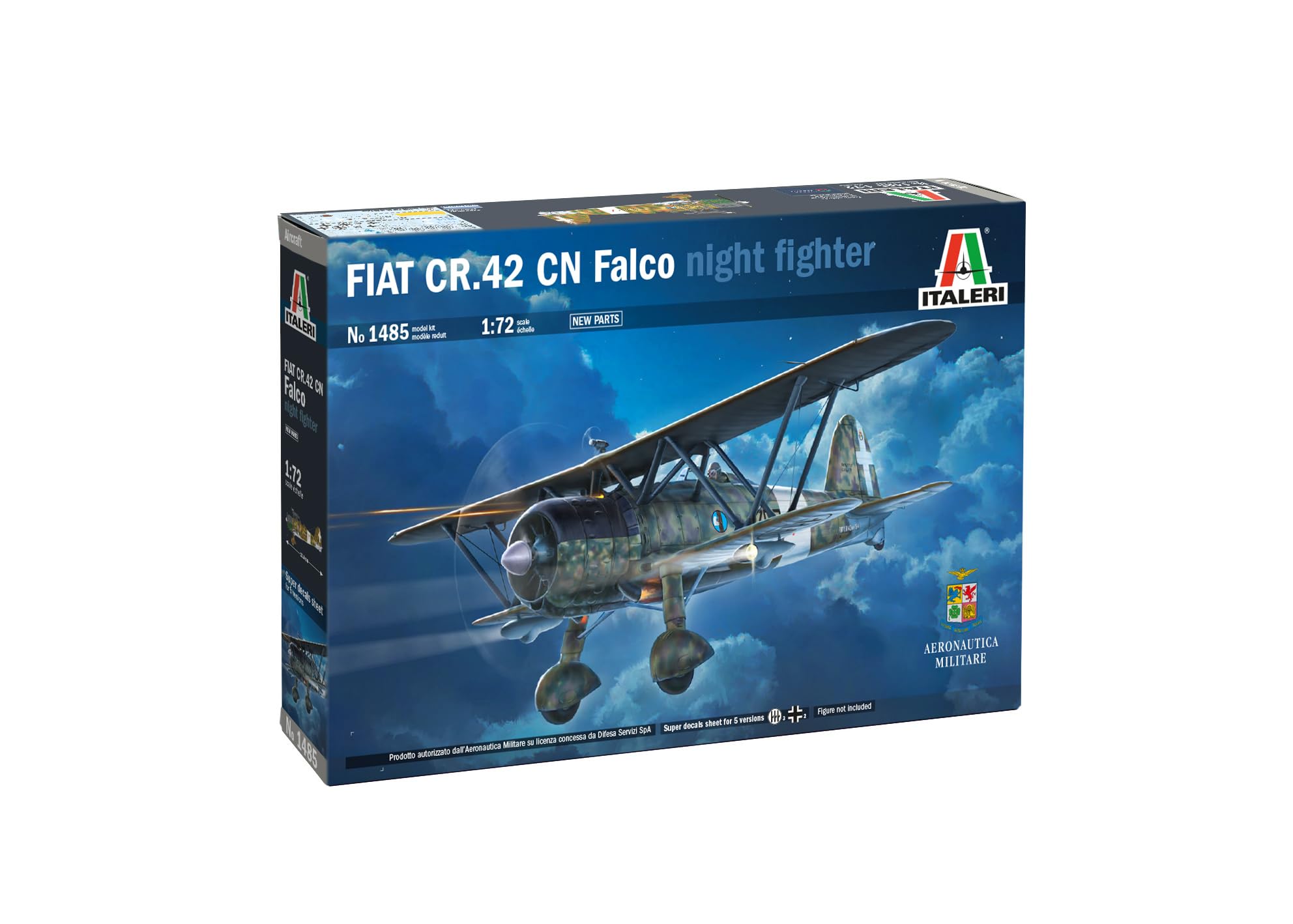 Italeri 1485 Fiat CR.42 CN Falco Night Fighter 1:72 Model Kit