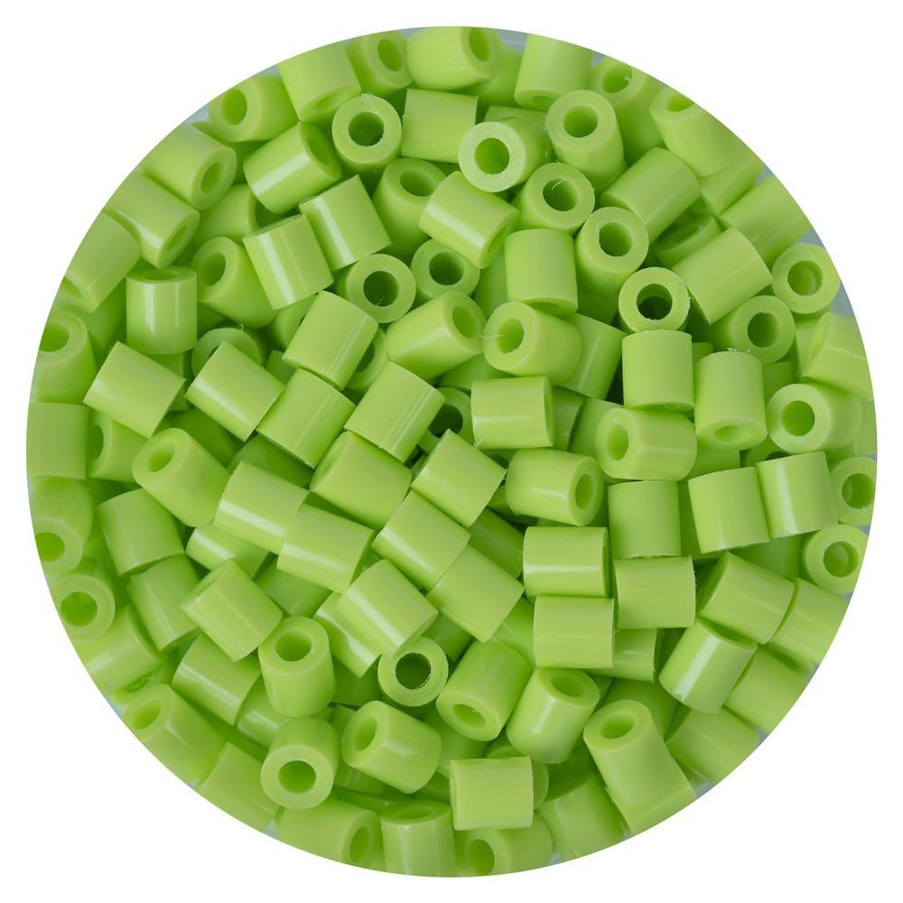 La Manuli Koraliki do Prasowania, ok. 3000 sztuk Koralików Midi (5mm) w pojemniczkach, Odcienie Zielonego