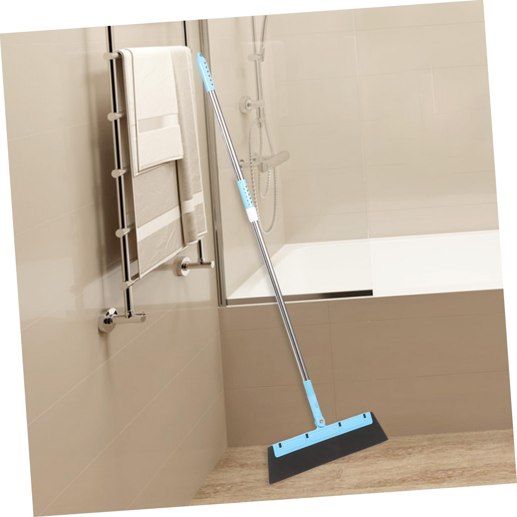 5 Stück Verstellbarer Bodenabzieher Multifunktionaler Reinigungshelfer für Bad und Haushaltsboden Robuster Glasabzieher mit Langem für Müheloses Wischen und Entfernen von Wasser