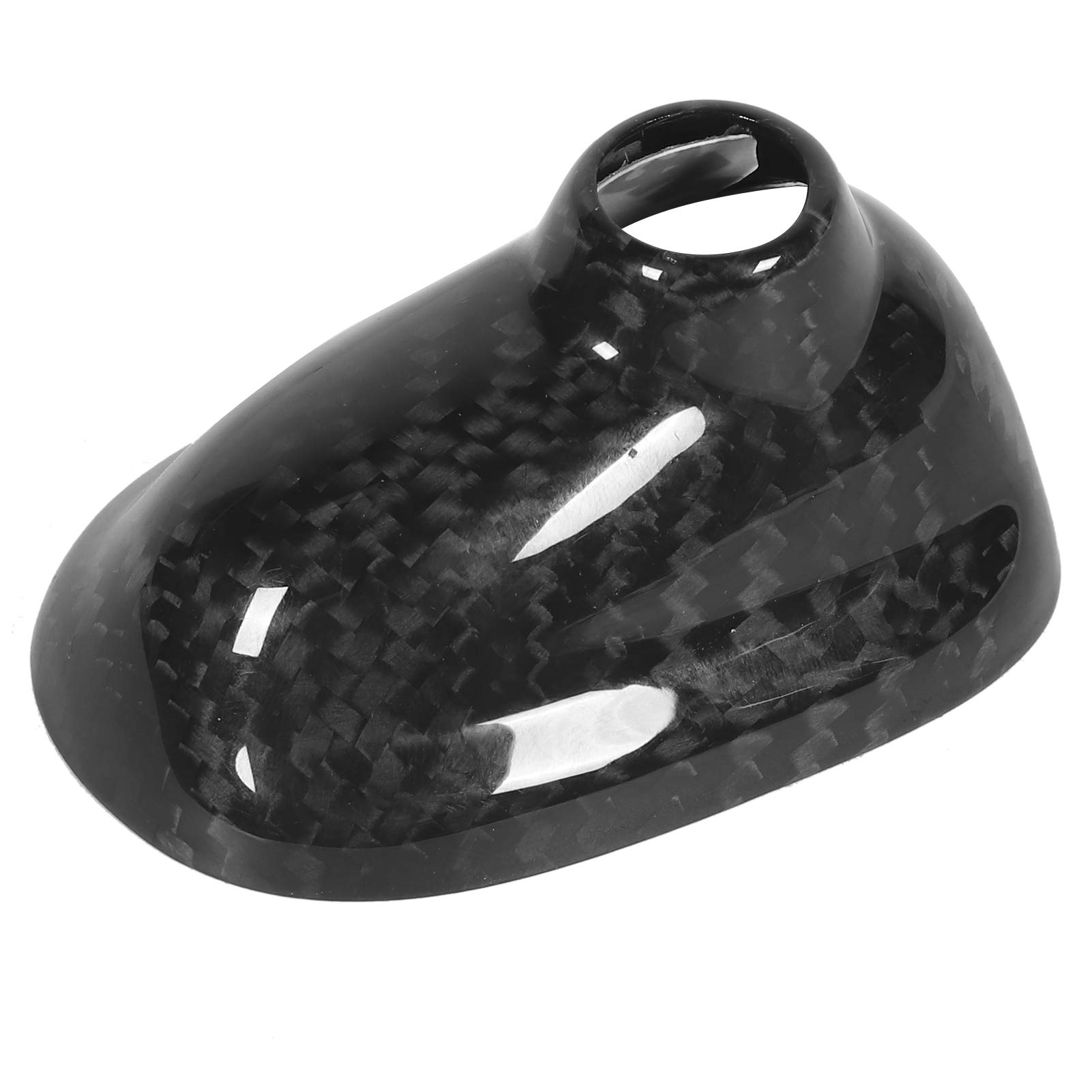 Lujosa Cubierta de Base de Antena de Fibra de Carbono, Decoración Exterior de Coche para R56 2006-2013 2,9x1,9 Pulgadas