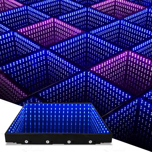 Dance Floor Stage Lights Tempered (8 * 8ft) Glass with Flight Cas...