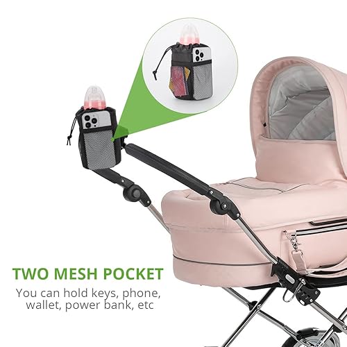 Miniatura 5 de MUIFA - Bolsa calentadora de botellas, calentador USB portátil 2 en 1, soporte universal para cochecito de bebé, bicicleta, motocicleta, silla de