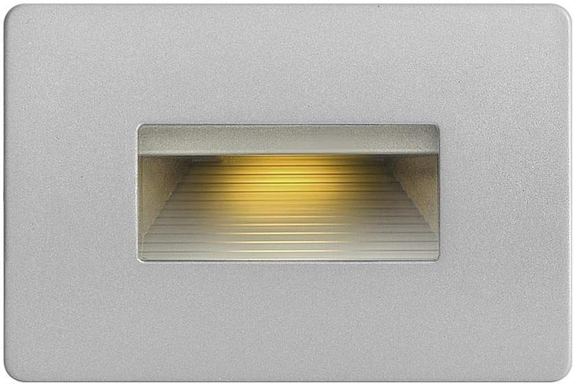 Hinkley Landscape Lighting LED Luna Step Light - Add Safety and Security Indoors and Outdoors, ADA Compliant and Energy Efficient Small Step Light, Titanium, 15508TT