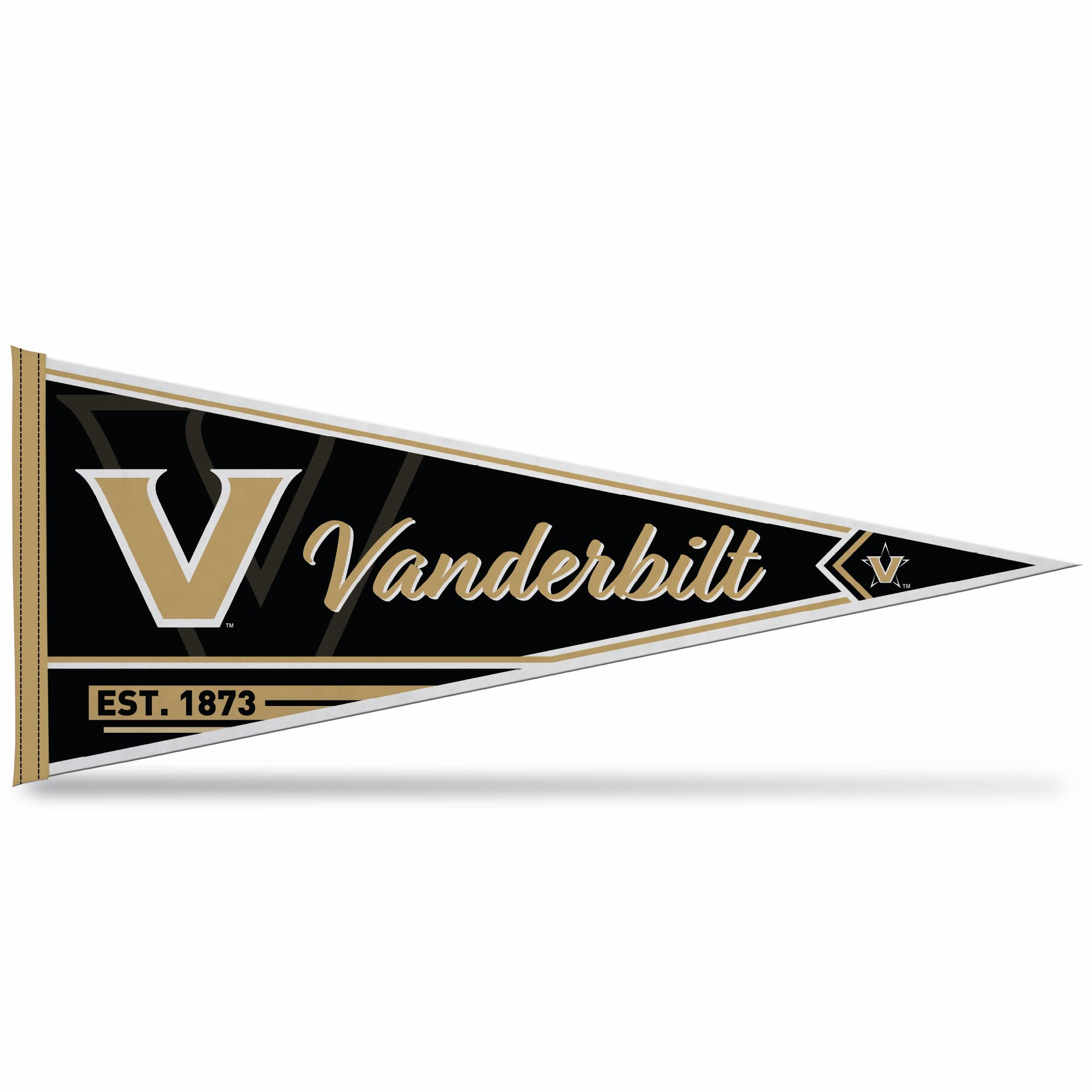 Rico IndustriesRico Industries NCAA Vanderbilt Commodores Classic 12" x 30" Soft Felt Pennant - EZ to Hang - Home Décor (Game Room, Man Cave, Bed Room)