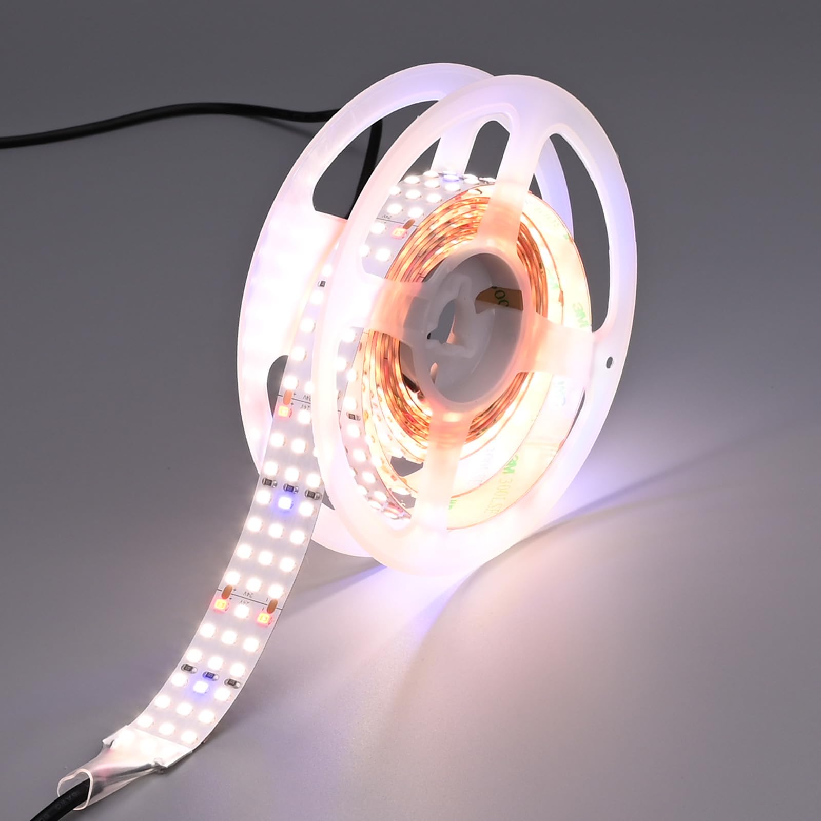 2M LED Pflanzenlampe 24V 55W 840 LEDs Vollspektrum Pflanzenlicht mit Hohem PPFD Streifen Pflanzenleuchte Schneidbar Flexibles Selbstklebend für Keimlinge, Gemüse, Blüten(Ohne Netzteil)