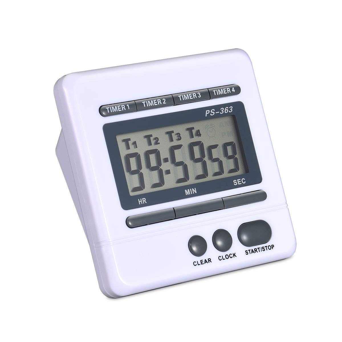 CTRLZS Digital Countdown Timer 4 Channel Count Up Down Kitchen Cooking Timer Clock