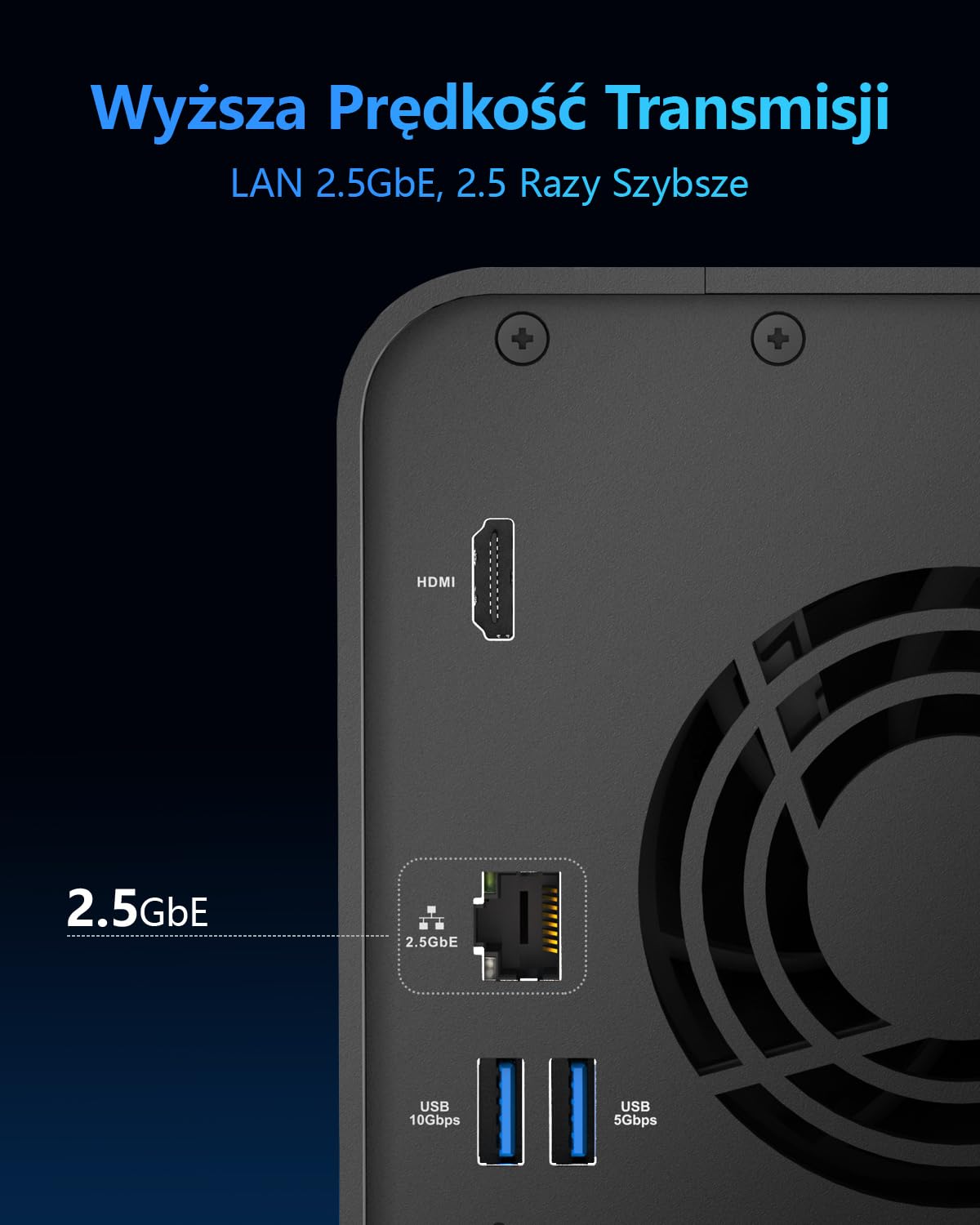 TERRAMASTER F2-425 2-Bay NAS Pamięć Masowa – Procesor Intel x86 Quad-Core CPU, 4 GB RAM, 2.5GbE LAN, Serwer Multimedialny z Sieciową Pamięcią Masową dla Użytkowników Domowych(Bez dysków)