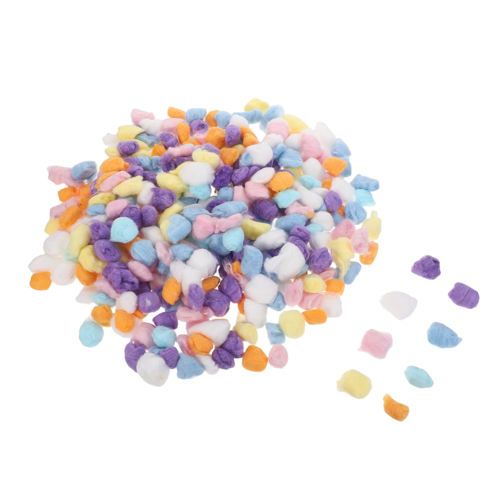 COHEALI Pompon di Cotone Colorati per Decorazioni Natalizie e Lavoretti Fai da Te, 500g Sacchetto, Morbidi e Soffici per Artigianato Creativo e Decorazioni la Casa