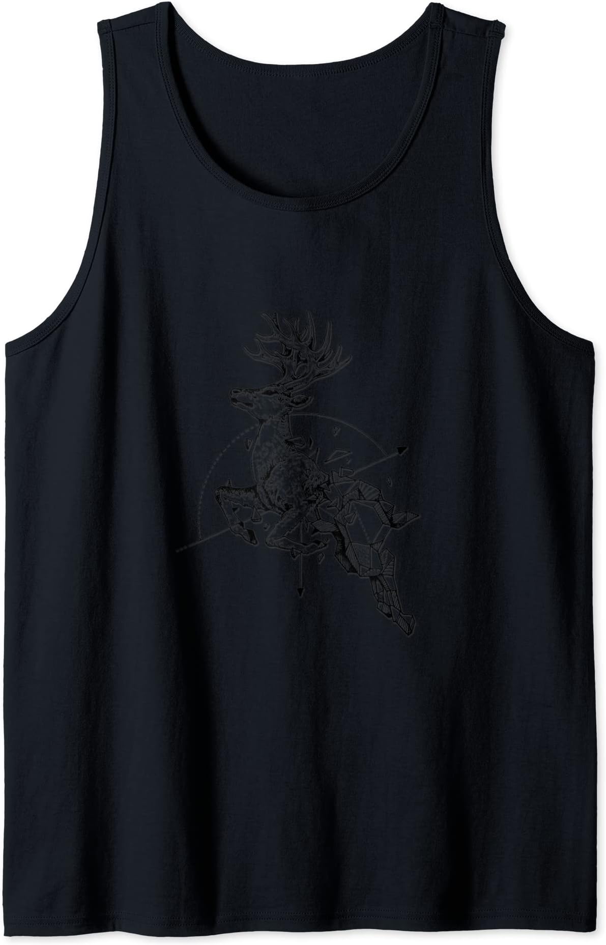 Geometrical Deer Design Tank Top