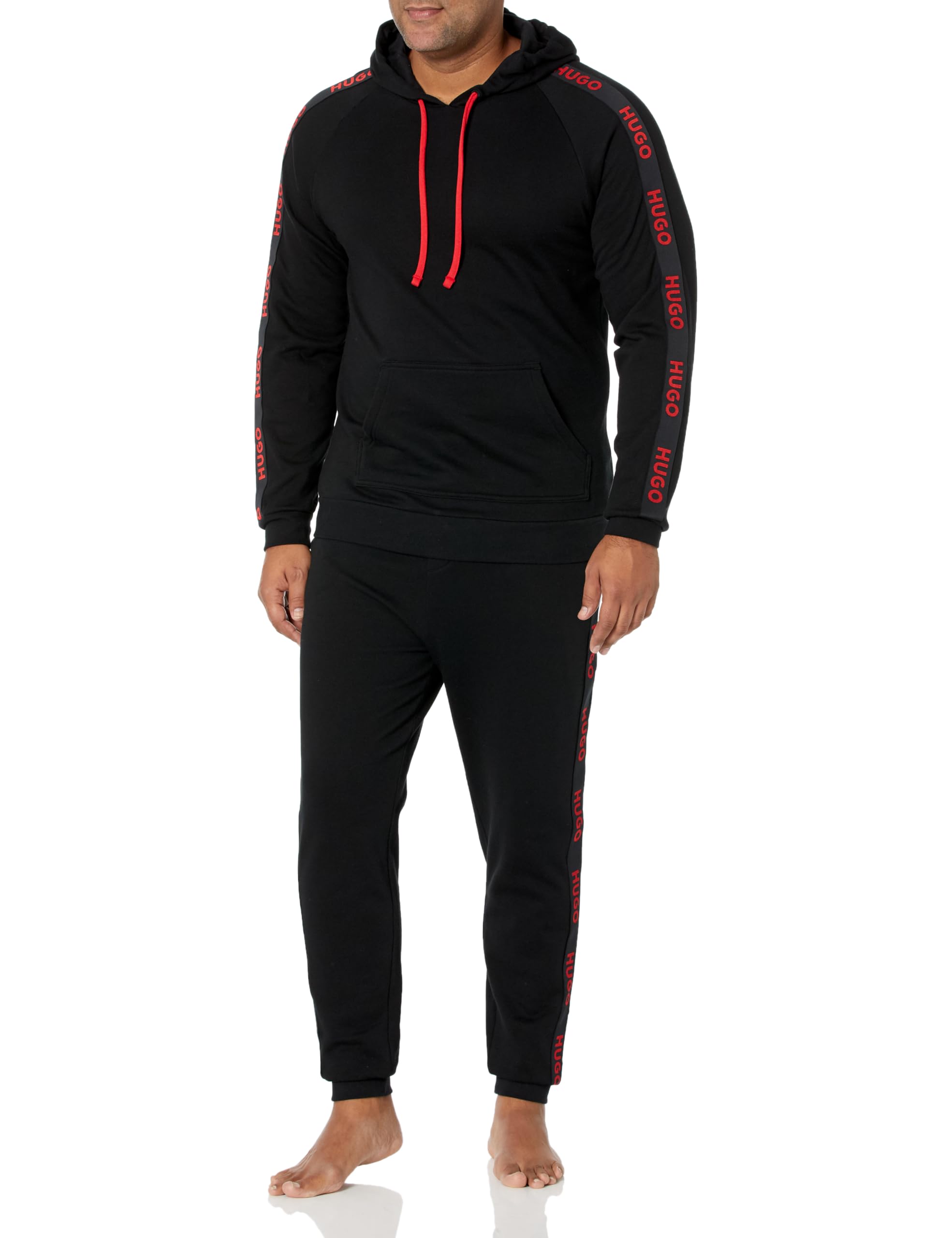 HUGOmens Hooded Sweatshirt and Cuffed Pant Lounge Set