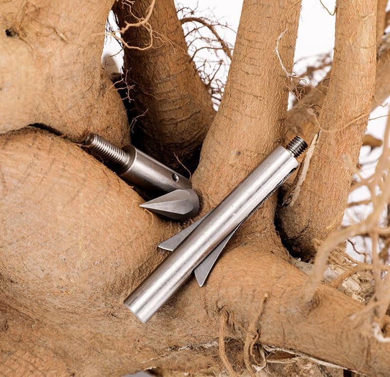 2Pcs Bowfishing Broadheads Blade Arrowheads Tips Points Archery Bow Hunting