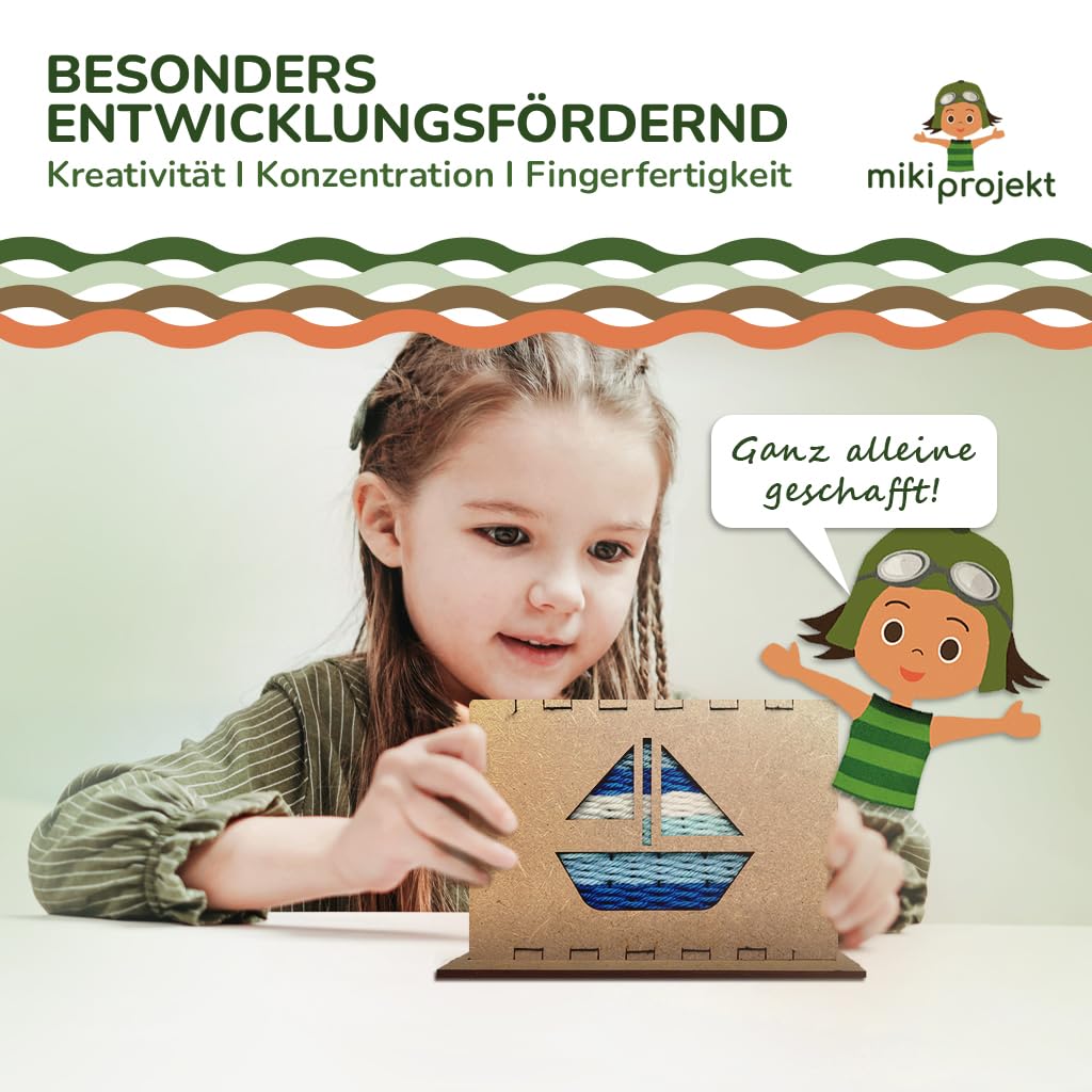 Telaio Per Tessitura Micki - Rotondo, Con Filati, Per Bambini 3+ - Foto 8