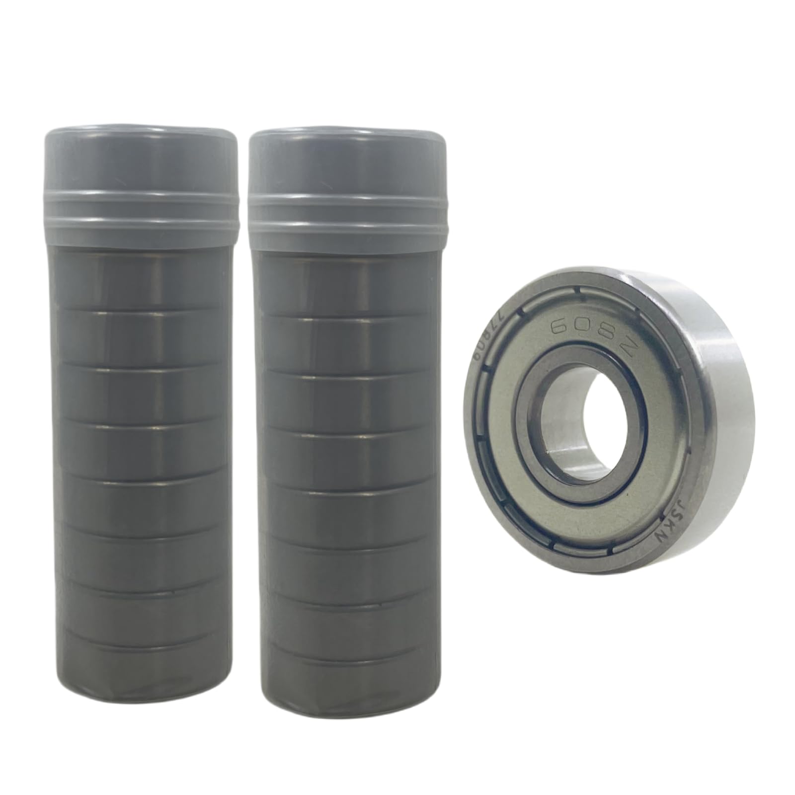 Lot de 20 roulements à billes 608ZZ - 8 x 22 x 7 mm - Bimétalliques scellés - Micro rainure profonde - Convient pour les rouleaux de skateboard, imprimantes 3D, etc
