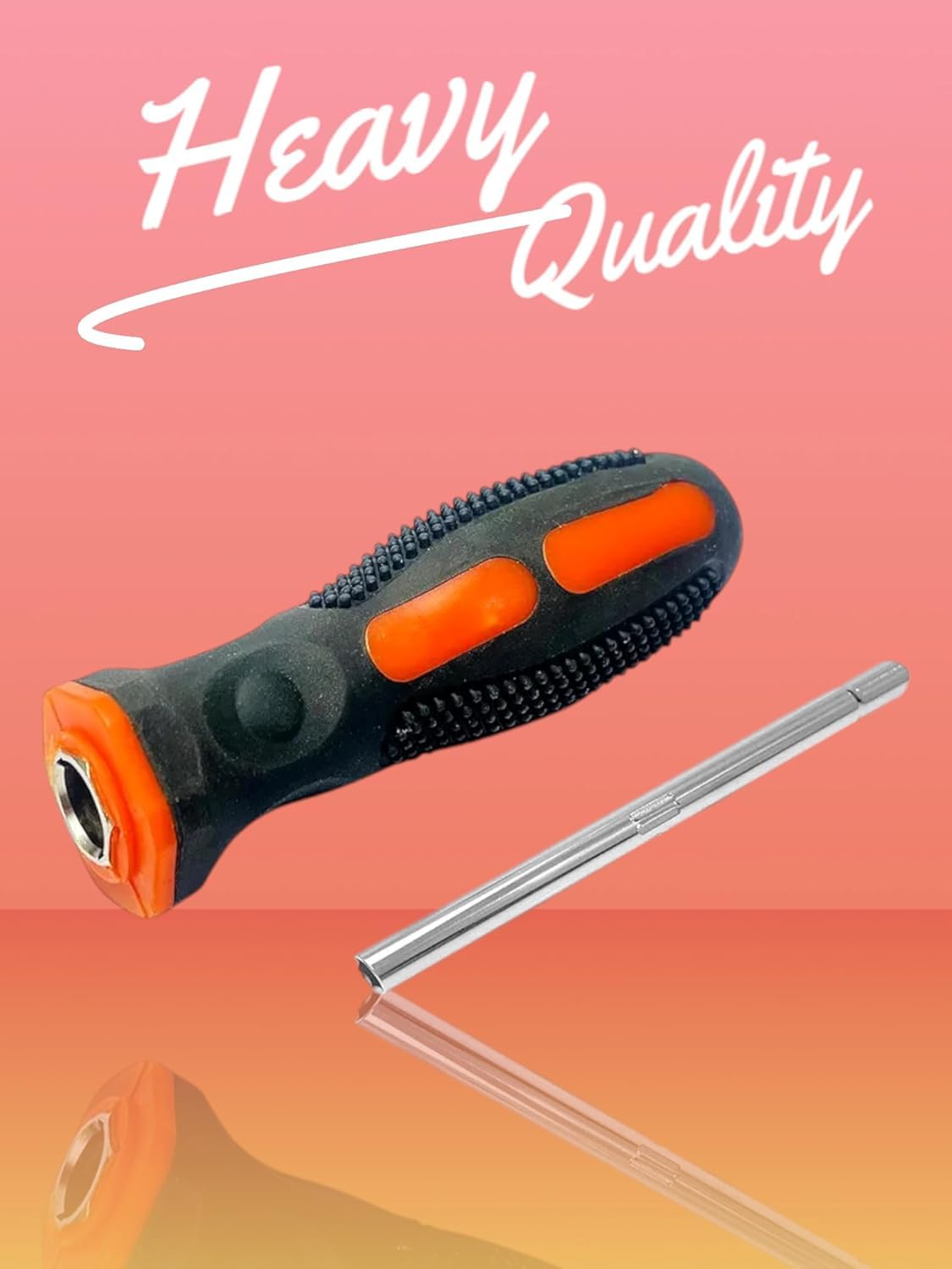NIbbler ® Mini Insulated 4 in 1 Screwdriver Set, Flat Interchangeable Head Screwdriver 500V Rated Multipurpose Magnetic Tip Steel Flat Cross Insulated (Style 1) 4