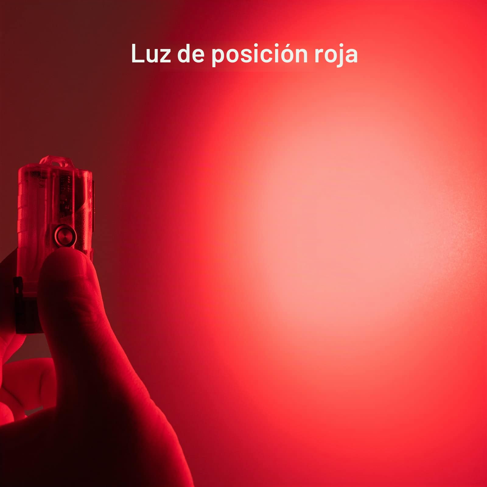 RovyVon Angel Eyes E8 - Llavero de linterna recargable de alto lúmenes, linternas de doble potencia con luz blanca, roja y azul, modo de bloqueo, linterna de bolsillo USB C de 700 lúmenes,