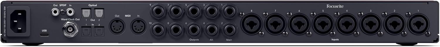 Focusrite Scarlett 18i20 4th Gen USB Audio Interface, for Multitrack Recording, Music Production and Podcasting — High-Fidelity, Studio Quality Recording, and All the Software You Need to Record