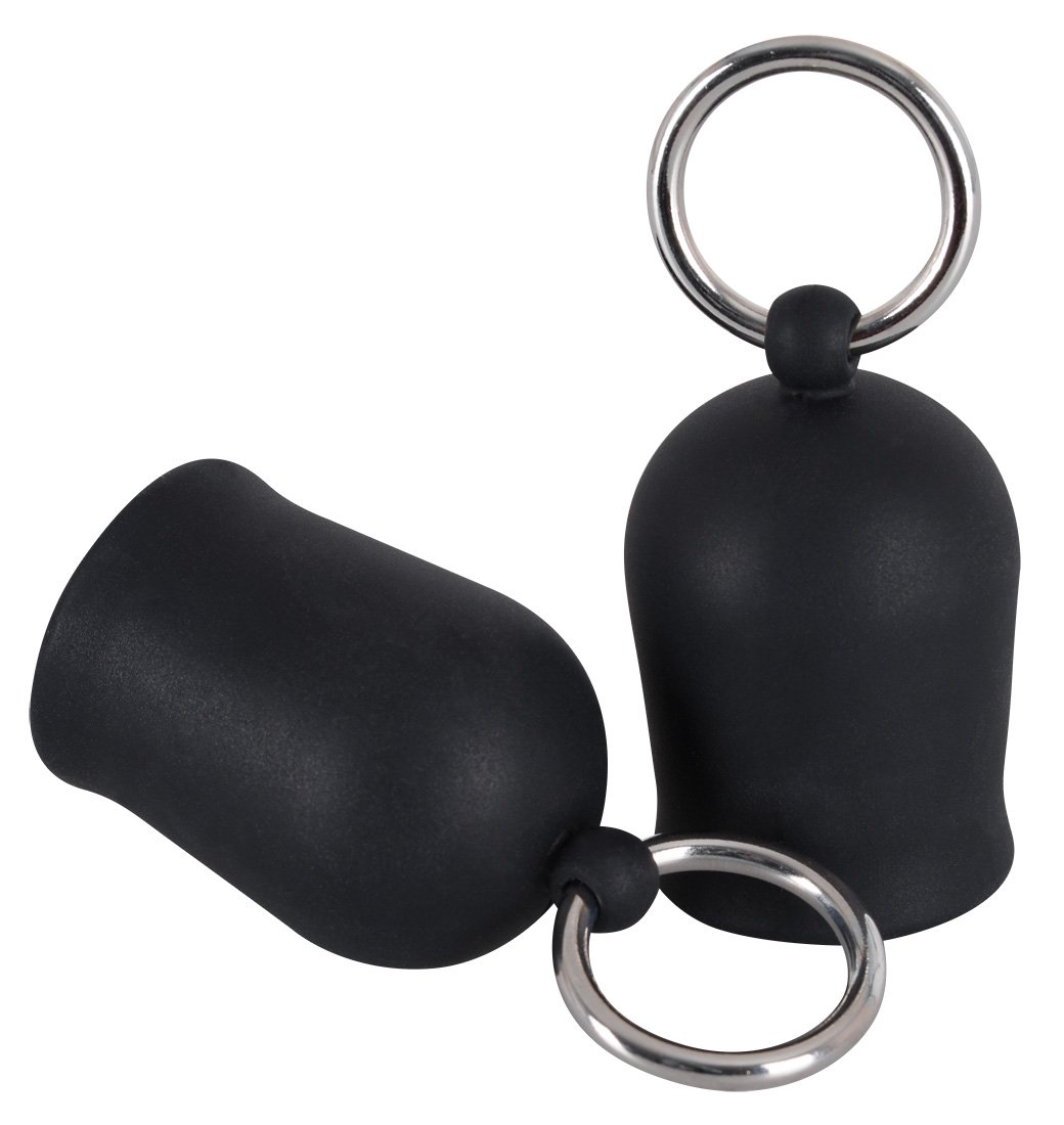 Orion Unisex Black Velvets Silicone Nipple Suckers With Rings