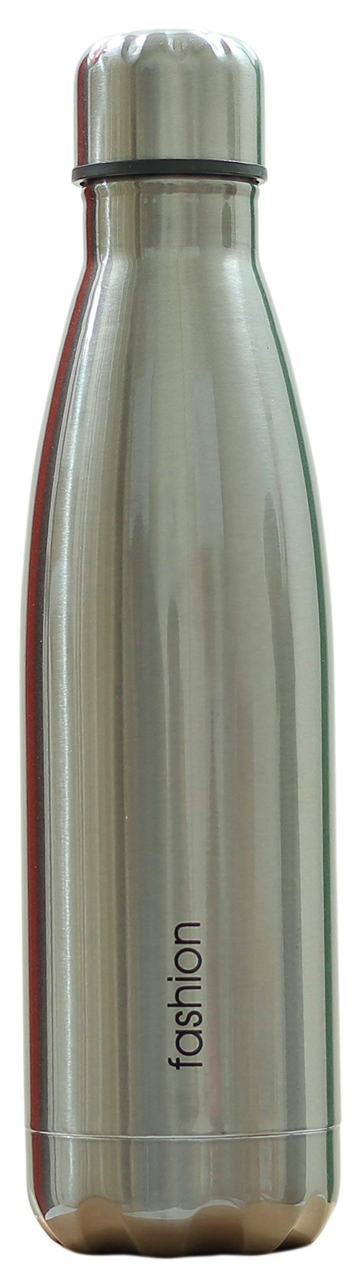 Husker Fashion Hot Or Cold Double Wall Insulated Stainless Steel Thermos Flasks 500ml,(Silver)