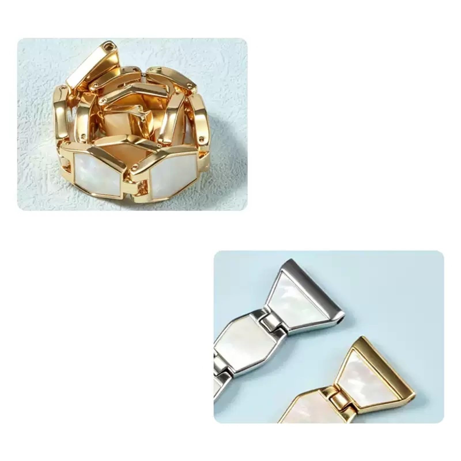Kobieta Elegancki metalowy pasek do zegarka ze stali nierdzewnej 16 mm 18 mm Wygodne i swobodne paski zamienne