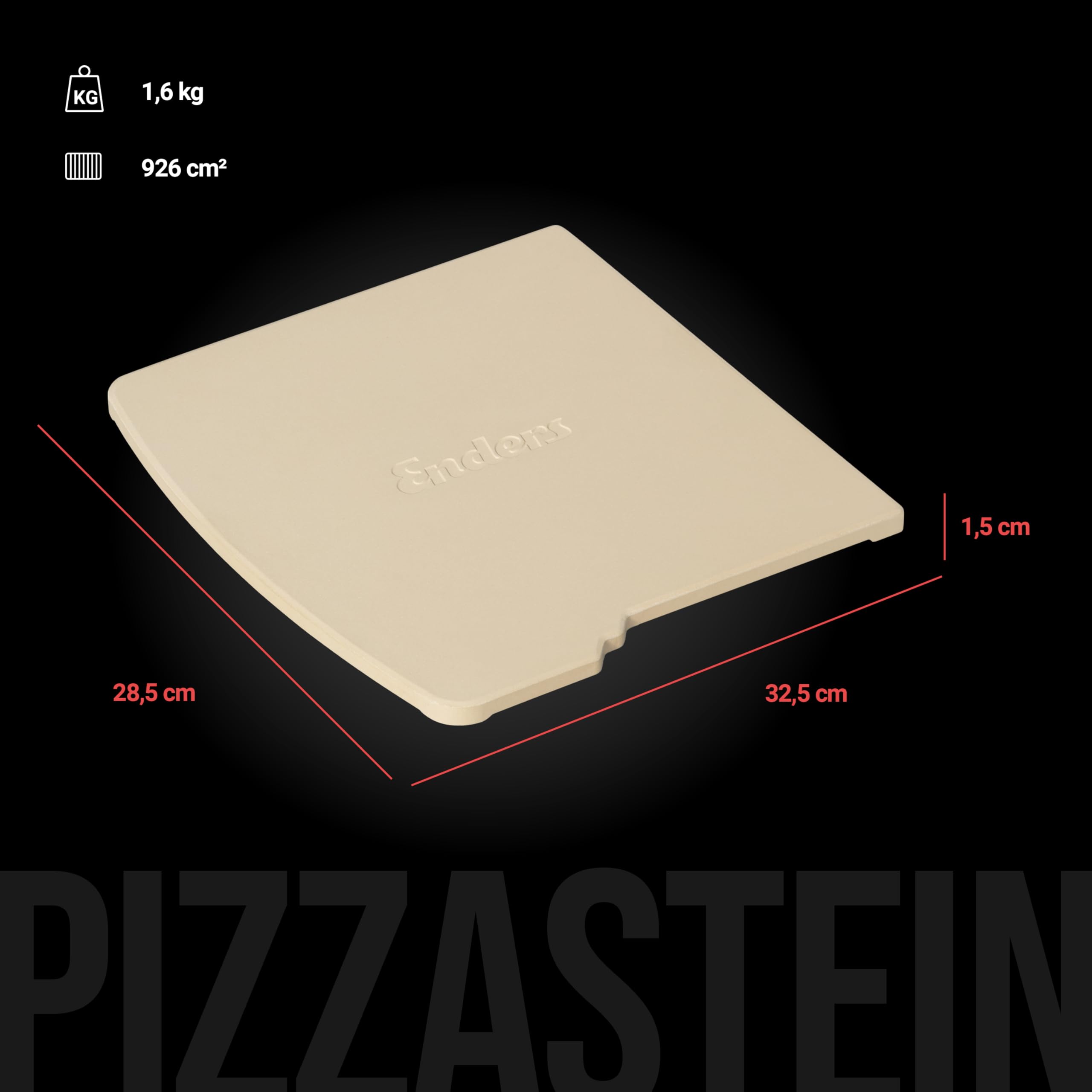 Enders Pierre à Pizza pour Urban II/Explorer II #2073, Beige, diamètre 31,5 cm