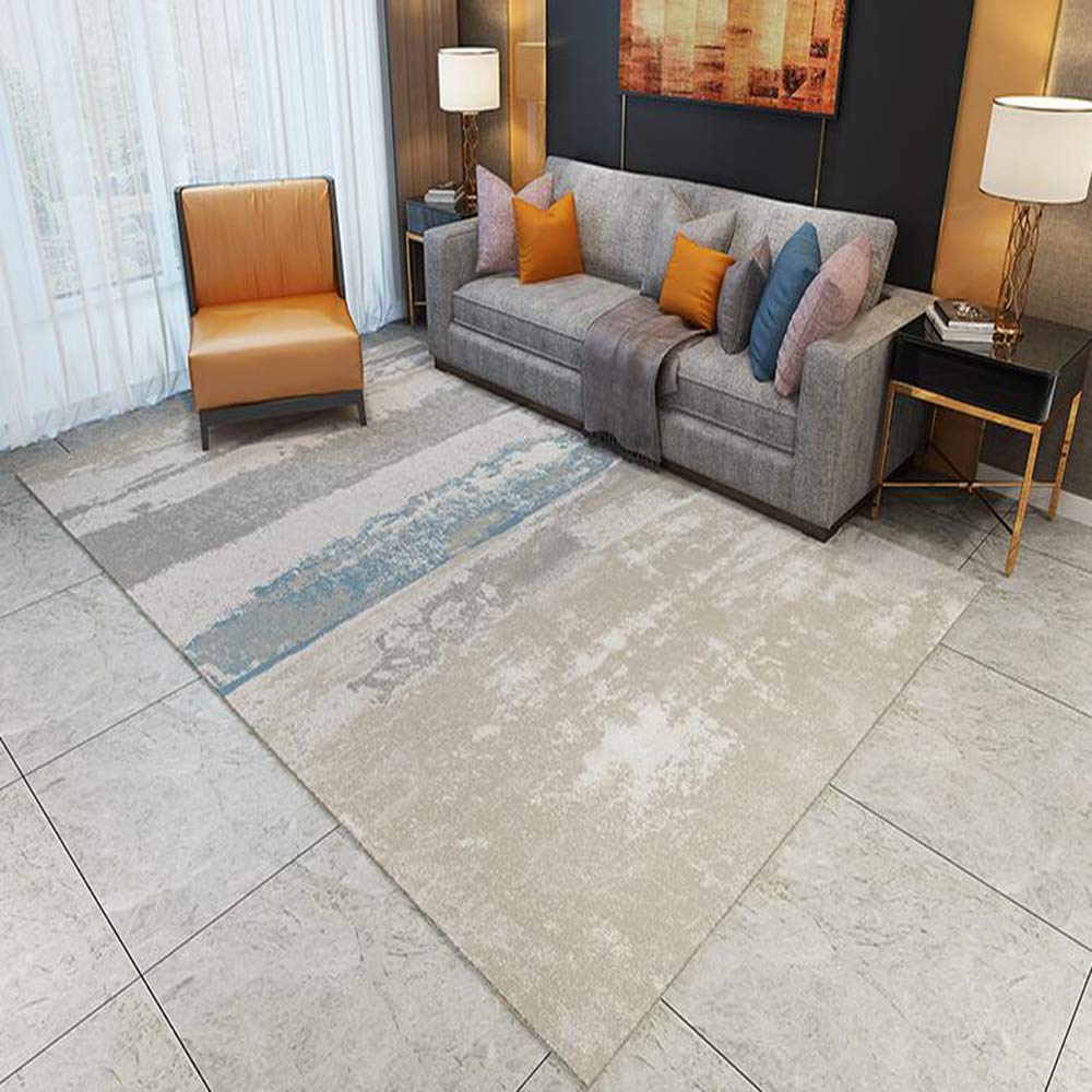Tapis de salon lavable en machine Love Home grand format résistant