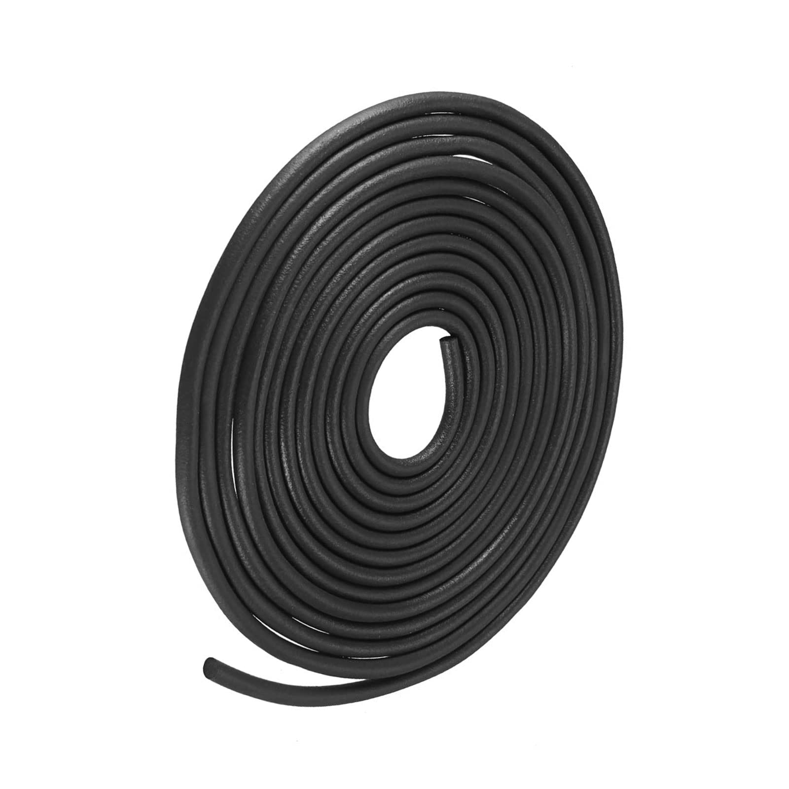 METALLIXITY Foam Rubber Weather Seal Strip (3mm Diameter x 10m Long) 1pcs, EPDM Rubber Round Seal Strip - for House Repair, Door, Black โ image 1