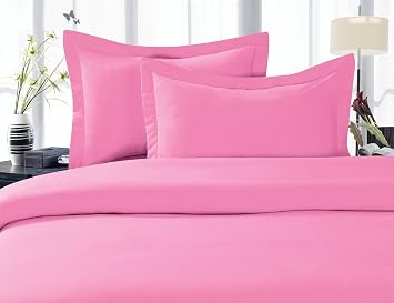 Elegant Comfort 1500 Premier Hotel Quality Super Soft Wrinkle Free 4 pc Sheet Set, Deep Pocket, Full Light Pink