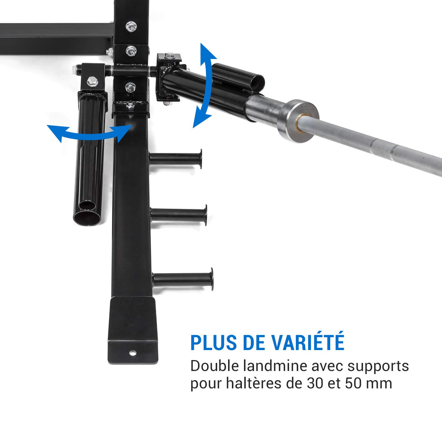 CAPITAL SPORTS Amazor - Tour de Musculation, Cage Traction, Station Traction, Safety Spotter