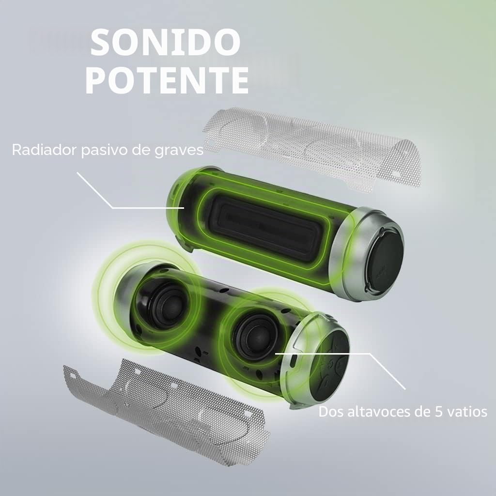 Avantree Altavoz de la Bici de 10W Bluetooth con Soporte para Bicicleta, Uso Portátil para el Aire Libre, Deportes, Acampada, Admite Tarjeta SD, NFC - Cyclone