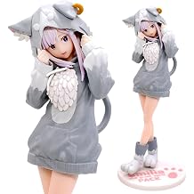 Emili-a Action Figure, Re,Zero, Starting Life in Another World, Anime Figure Toys Collectible Model, 8.2 Inch Pvc Figurines Wearing Catwoman Costumes, Collectible Gift for Anime Fans