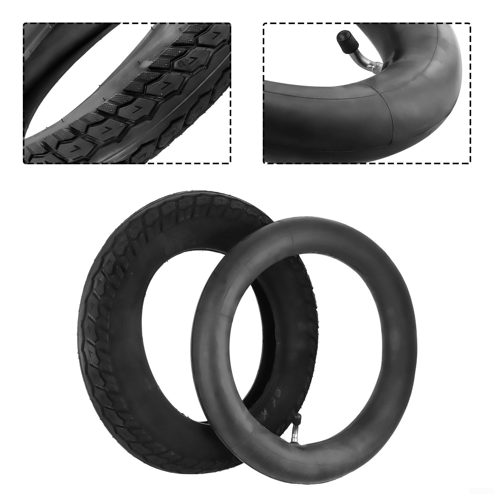 Chambre à air et pneus pour scooter électrique 12 1/2 x 2 1/4 (62-203), 12,5 x 2,50 et pneus pour vélo électrique (tube intérieur + extérieur tyre)