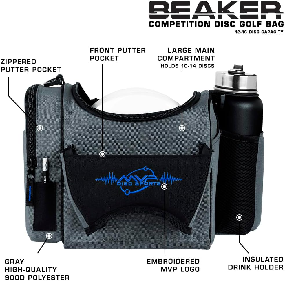MVP Disc Sports Beaker Competition Disc Golf Bag (Choose Your Favorite Color)