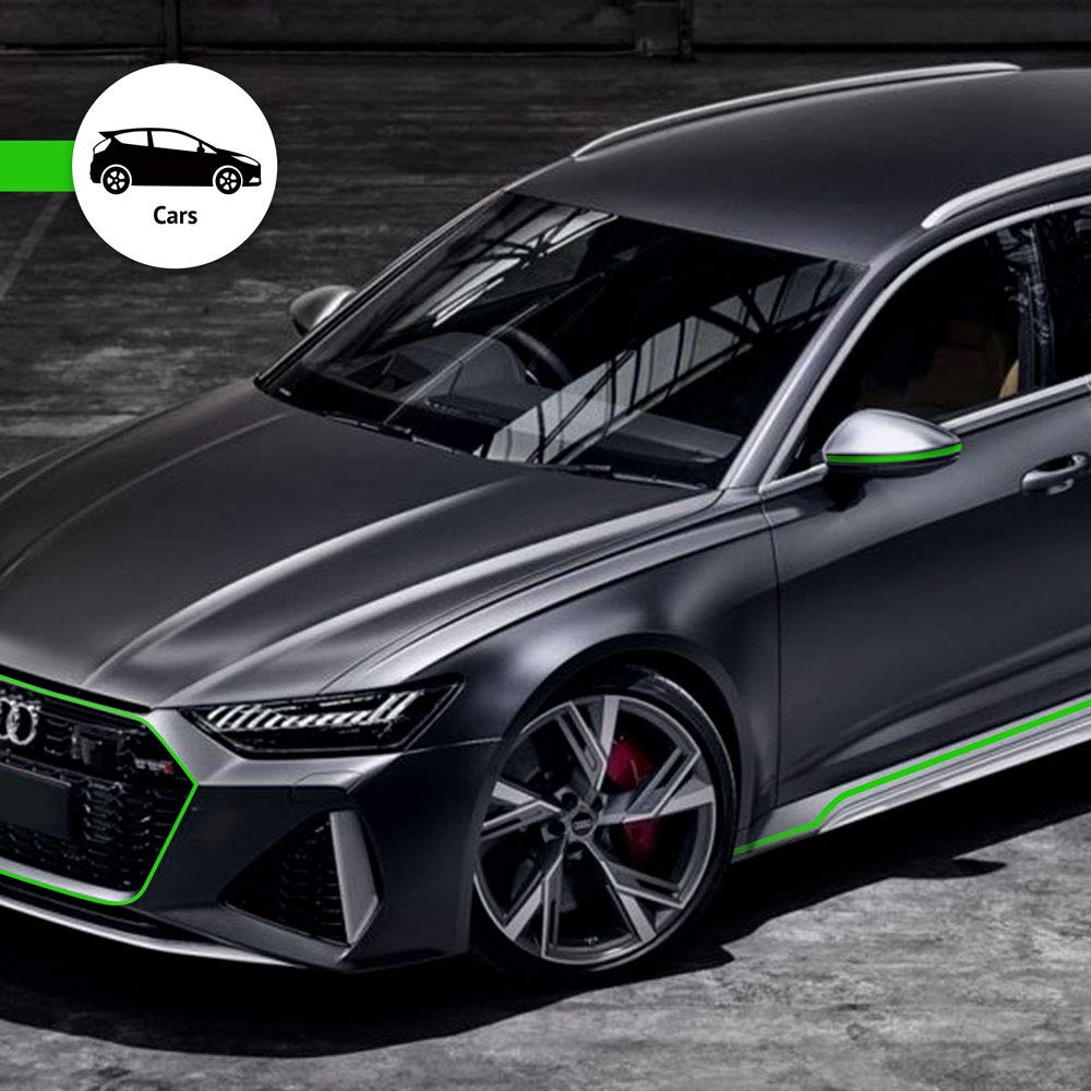 4R Trim Stripes Klebestreifen - 5mm X 10m In Kawa Grün Für Auto & Motorrad