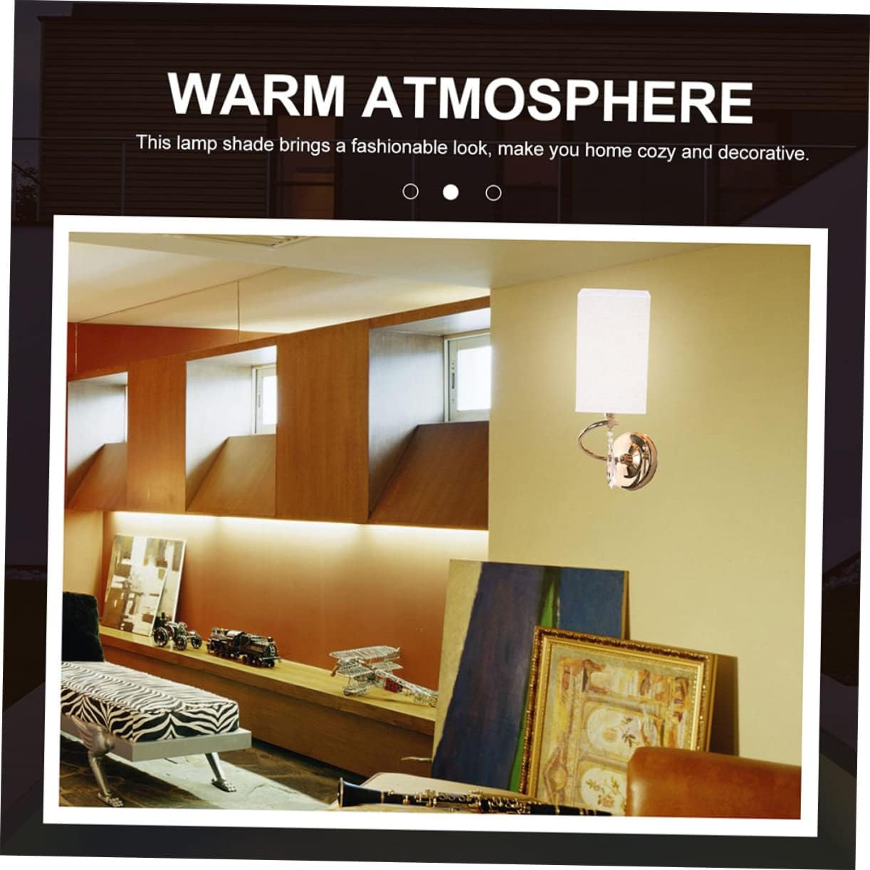 DOITOOL Elegant Fabric Lamp Shade Cover 2pcs Set for Floor Light Wall Light Living Room Study Room Decor