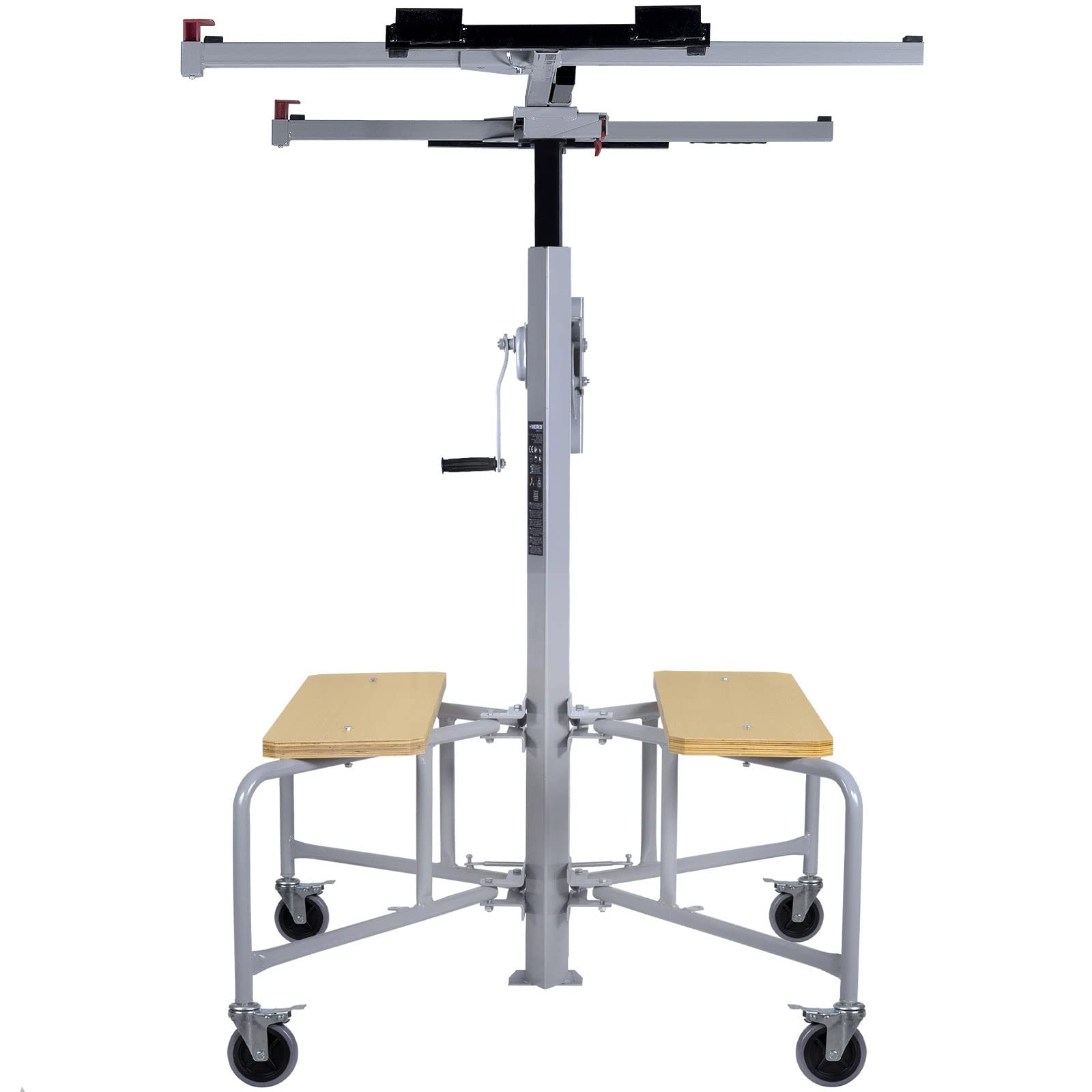 Werku WK602160, Élevateur Panneaux-Plaques Horizontal-Vertical, Qualité Professionnelle, Normes EN14194 et EN ISO 12100, Charge Max 75 kg, Hauteur Max 4 m