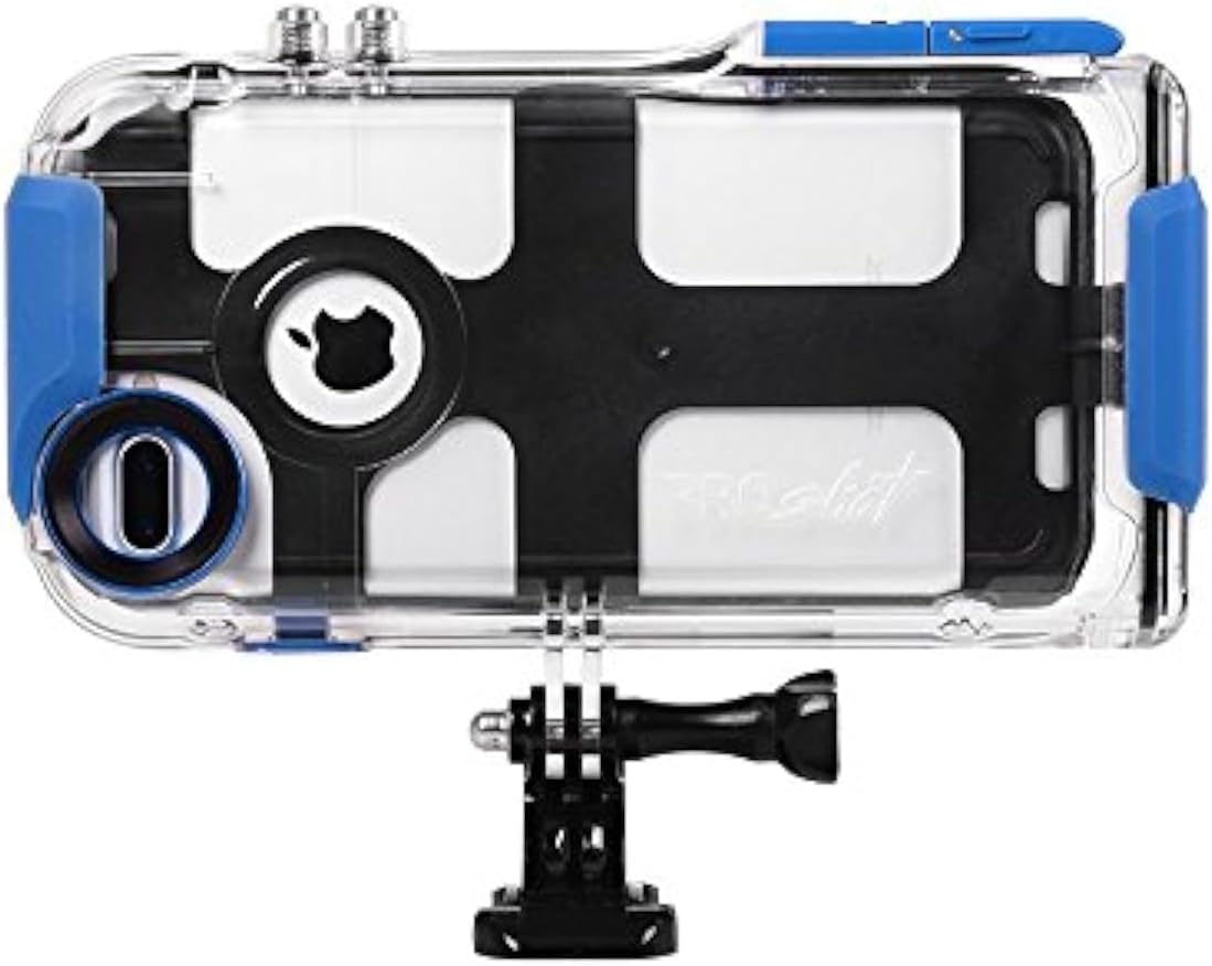 ProShot Touch - Waterproof Case Compatible with iPhone 8 Plus,7 Plus, and 6 Plus,. Floating Hand Grip Mount Included. Underwater Camera App Included for Snorkeling and Diving Photography.