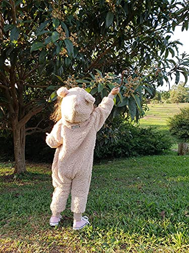 Macacão Infantil Bebe Menino Menina De Bichinho Pelucia Inverno (2 Anos (18-24 Meses), Off)