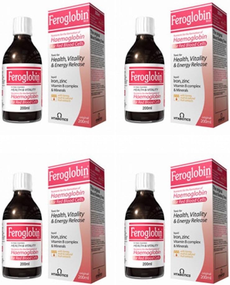 (4 Pack) - Vitabiotic - Feroglobin-b12 | 200ml | 4 Pack Bundle
