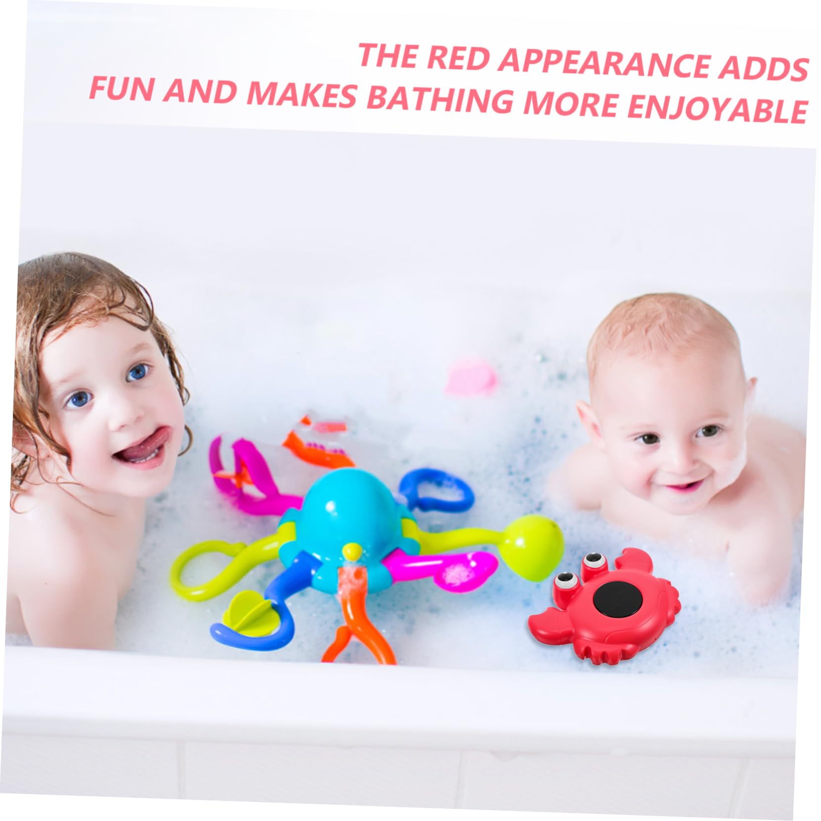 TOYANDONA 3piezas Digital De Agua Para Bañera y Piscina Flotante Diseño De Animales De Agua Para Bebés y Medición Precisa De Temperatura Para Baños y Acuáticos