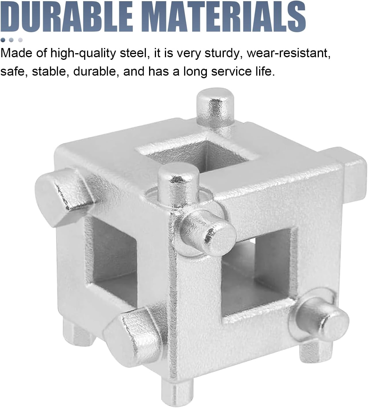 Car Brake Caliper Compression Tool, Steel Heavy-Duty Cube Brake Caliper Tool Fits 3/8" Square Drive, Universal Auto Rear Disc Brake Piston Tools, Car Accessories