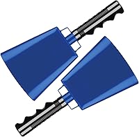 Vista 18 de Deke Home - Paquete de 2 cencerros de acero de 10 pulgadas con mango, generadores de ruido fuerte para fútbol americano, deportes, fiestas