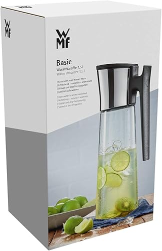 Miniatura 10 de WMF Decantador de Agua Básico 1,5L Altura 12.2 in Close-Up Tapón Vidrio Cromargan® Acero Inoxidable