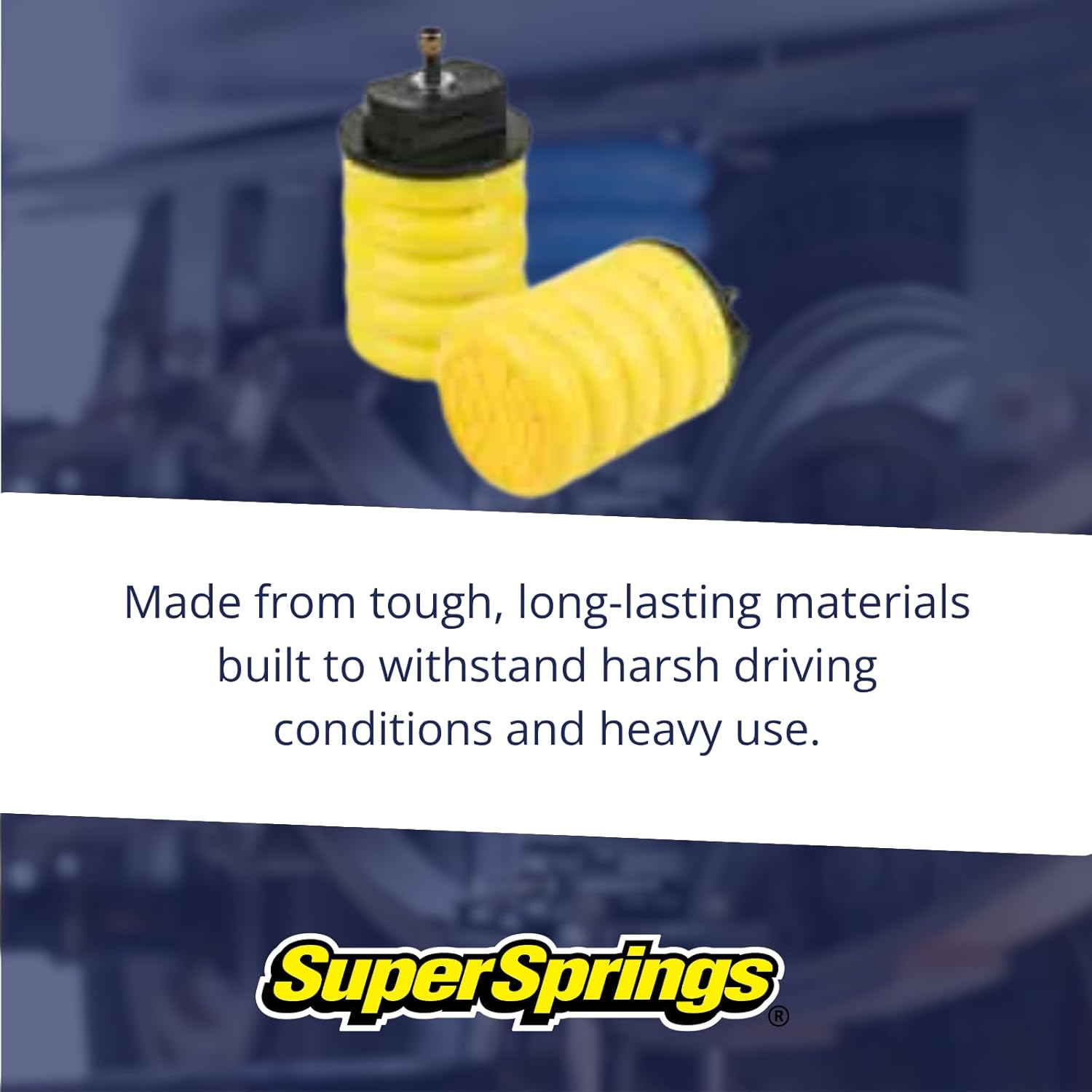SuperSprings SSR-107-54 | SumoSprings Rear for Ford E-350|E-450, Yellow