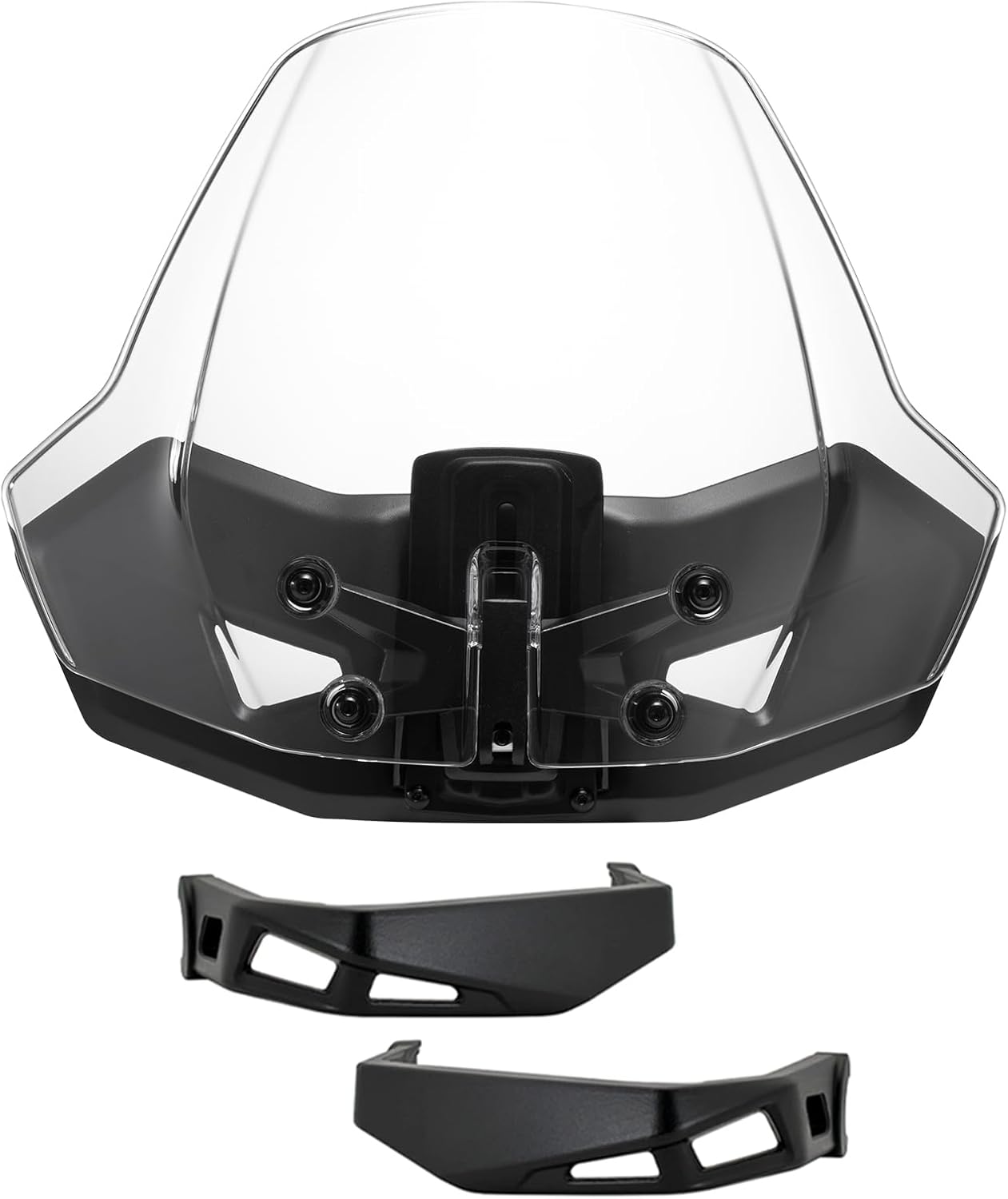 A & UTV PRO Aluminum Handguards & Sport Windshield Compatible with Can Am Ryker 600, 900, Adjustable Vented Windscreen, Handlebars Hand Guard Protector Accessories, Replace OEM # 219401032, 219400771