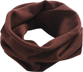 Cashmere Knitted Loop Scarf Warmer Cold Weather Neck Gaiter Soft Chunky Scarf for Men and Women
