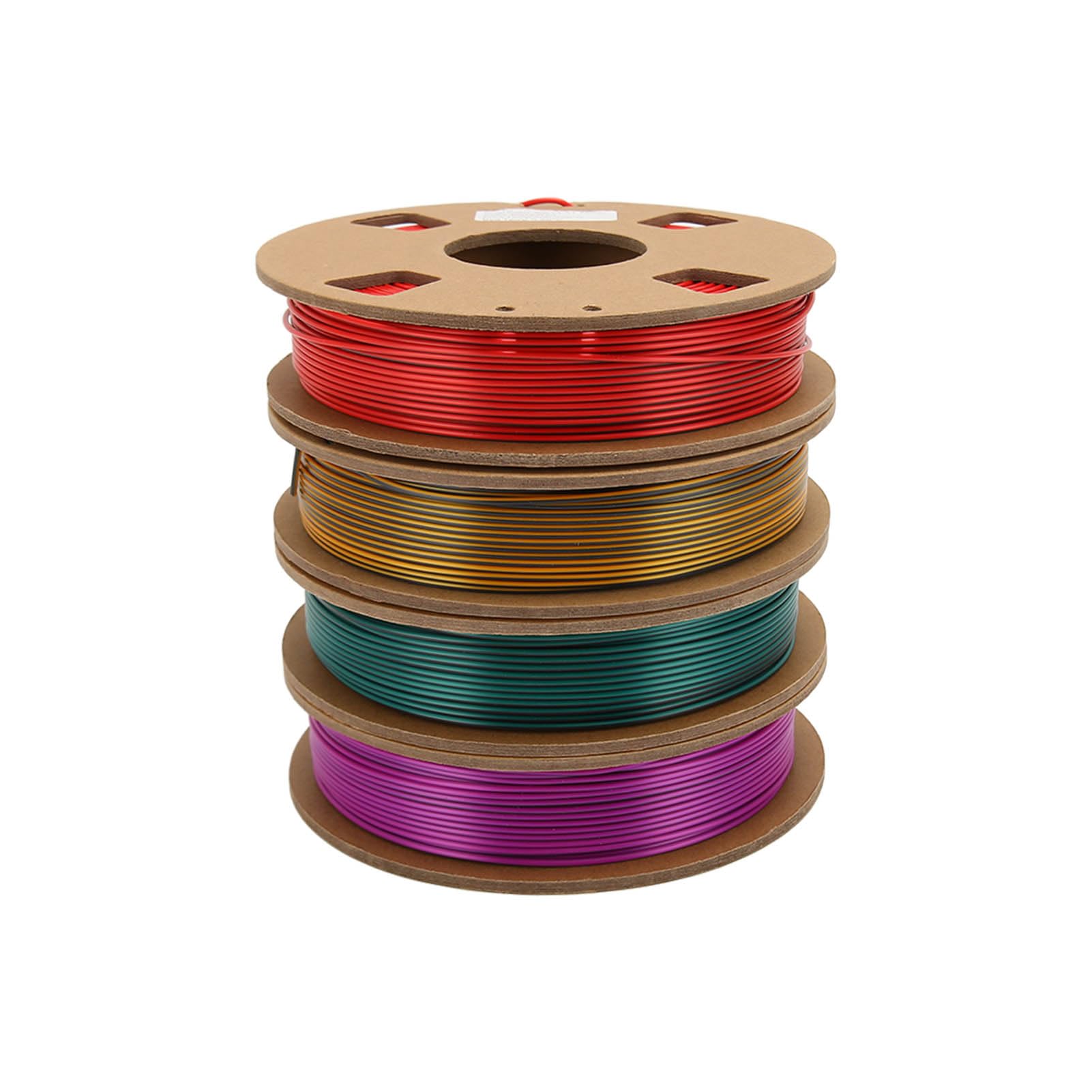 Filamento PLA de 1,75 Mm, Color Dual, 250 G X 4 Carretes, Gradiente