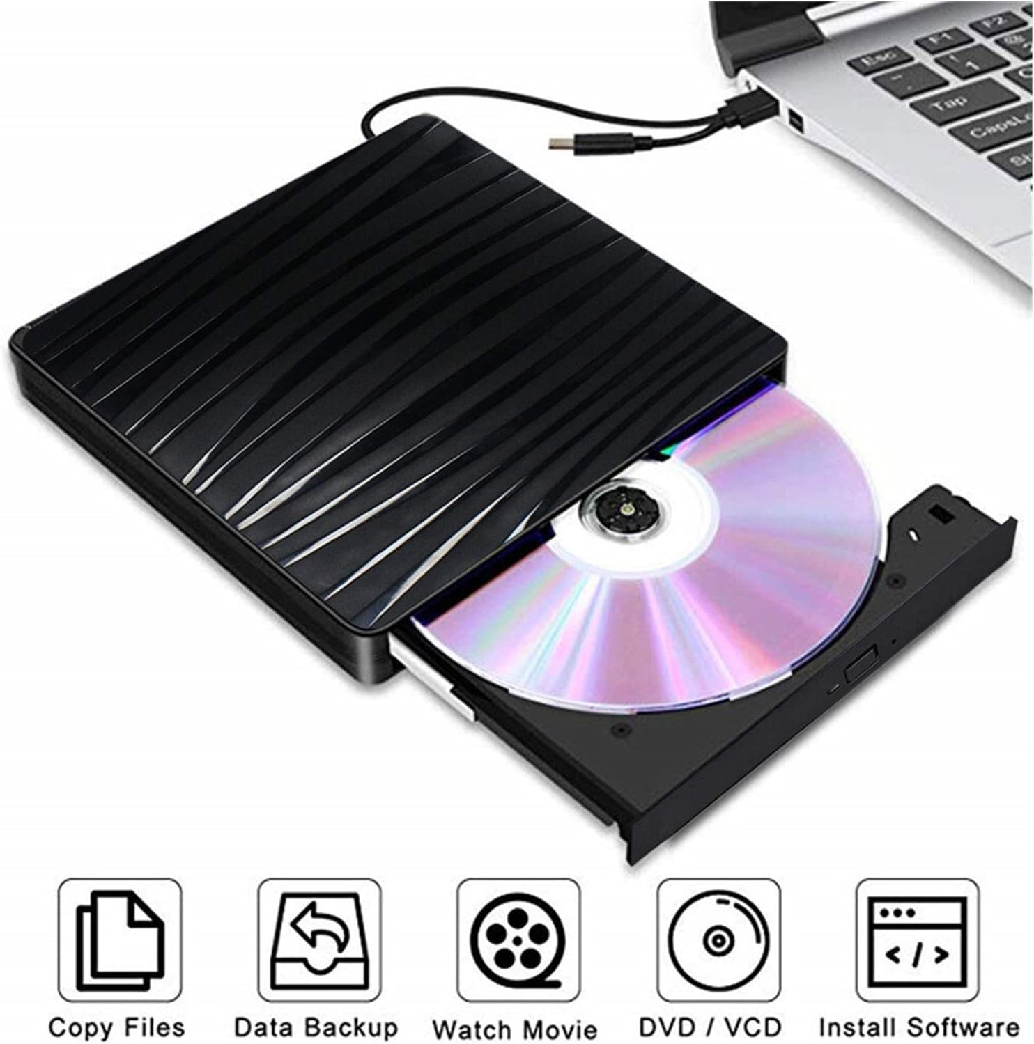 DVD Player USB 3.0 Type C External CD Drive Dual Interface DVD Burner Writer DVD-RW DVD ROM Player Mini dv Player