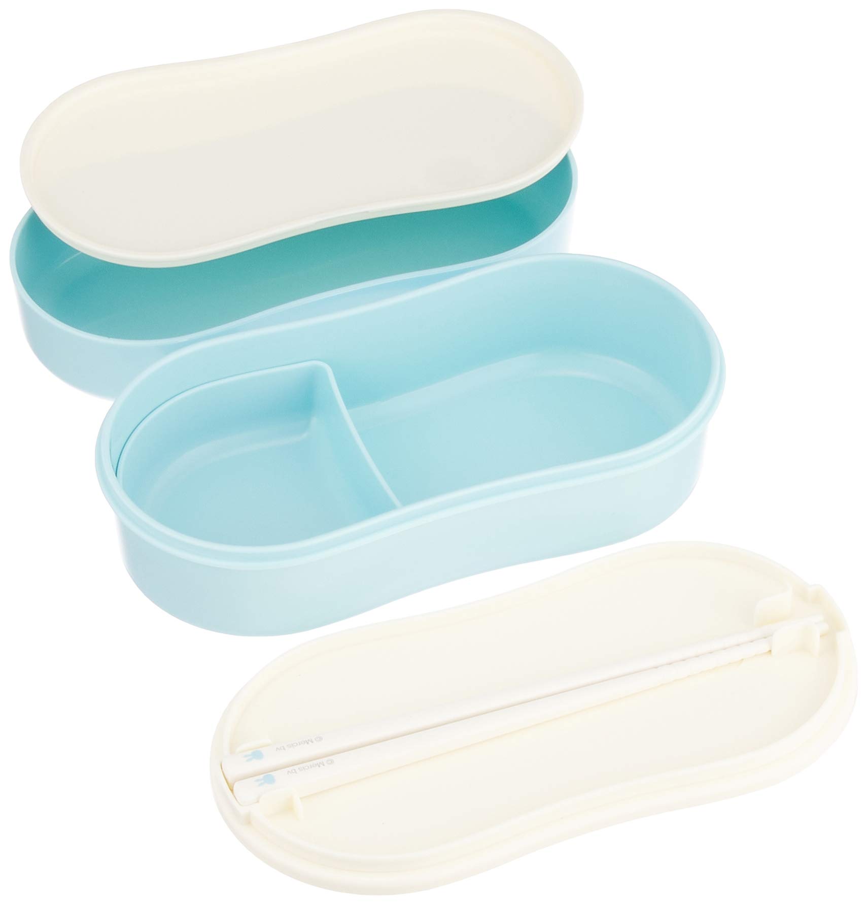 Amazon.co.jp: クツワ miffy 箸付き二段弁当箱 『いっぱいミッフィー