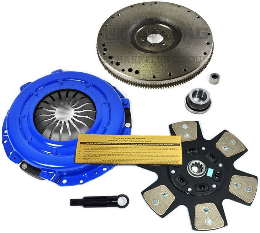 EFT Stage 3 Clutch Kit & Flywheel for 88-95 Chevy GMC 1500 2500 3500 C G K P 4.3L 5.0L - Heavy Duty Performance Upgrade For Smooth Engagement - Durable & Precise Fit - Offers 12 Month Brand Warranty